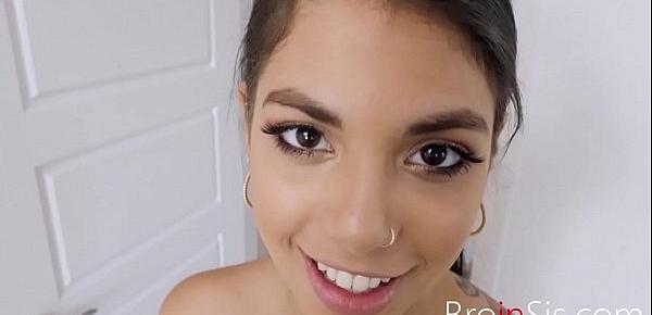  Latina Sister Caught Brother Sniffing Her Panties- Gina Valentina